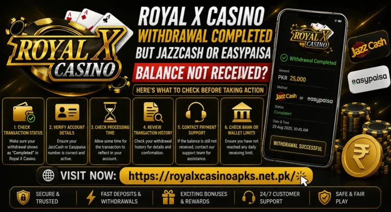Royal X Casino Withdrawal Completed
